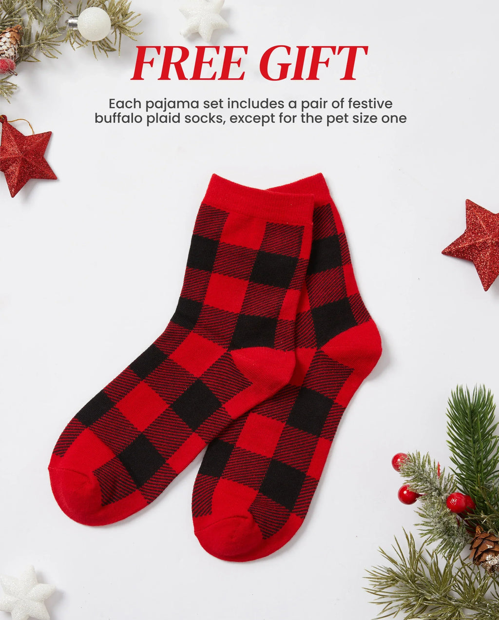 PatPat Matching Family Christmas Pajamas Woodland Print Beige