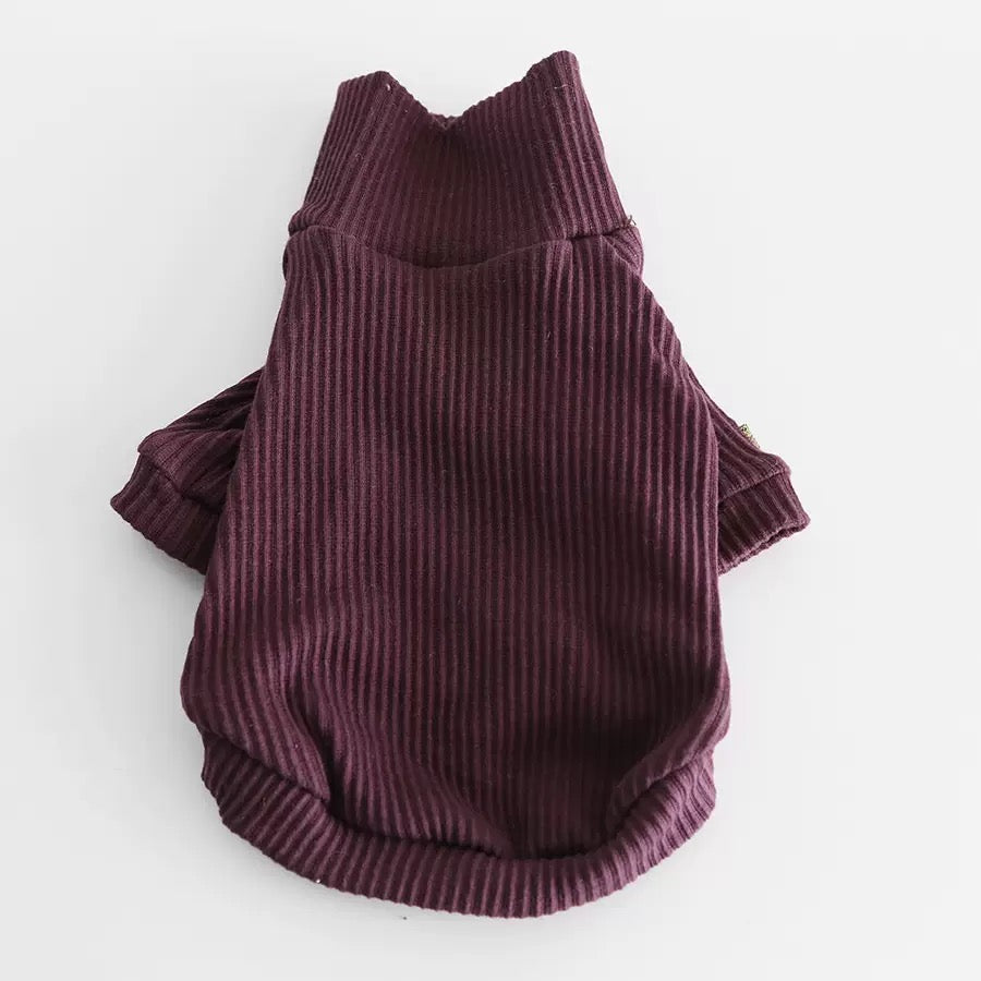 Solid Color Soft Knit Dog Cat Vest/T-shirt
