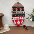 Christmas Snowman Santa Knitted Dog Cat Sweater