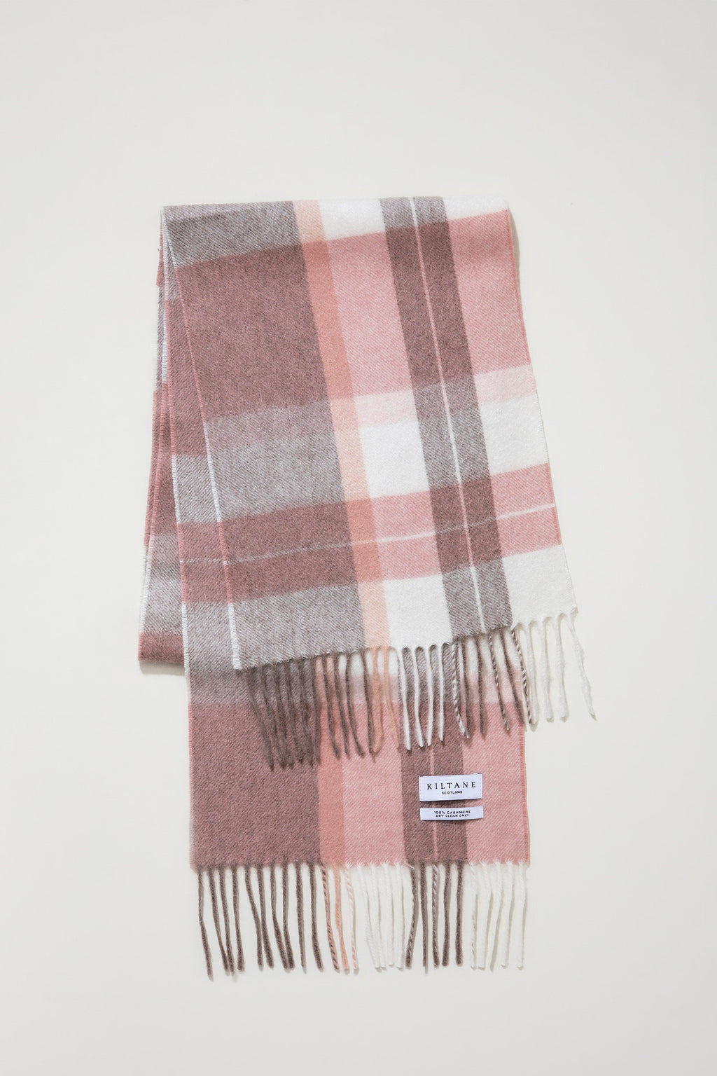 Contemporary Check Cashmere Scarf - Cameo